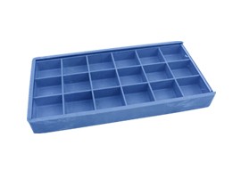 Plastic Boxes with 18 Compartments