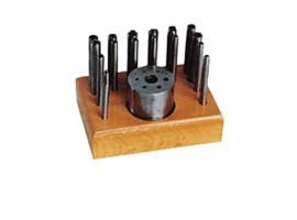 Punch Set of 16 & Riveting Stand