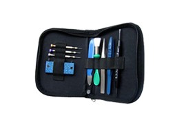 Watch Battery Changing Kit with Leather Case (9 Pcs.)